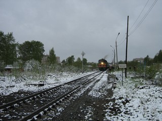 Ж/д на Котлас. Майский снег. (Дмитрий Зонов)