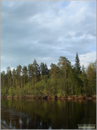 р. Большая Кокшага. (До автомобильного моста на трассе Р-176 «Вятка» примерно 25 км). Марий Эл. Россия. Май 2013 г.  (Alex Van Shumm)