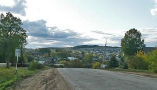 Вид на село с больничной горы. Дебесы, осень-2009 (Nadezhda Shklyaeva)