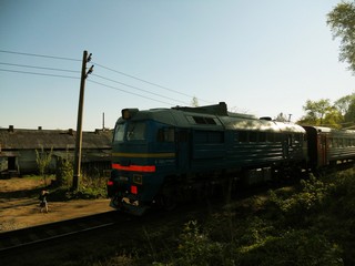 Тепловоз 2М62У-0366 с поездом Мураши-Киров (Andrey Ivashchenko)