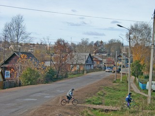 Село Дебесы, улица Советская, та же точка, осень (Nadezhda Shklyaeva)