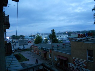 Вид на ж\д вокзал города Кирова с балкона (Andrey Ivashchenko)