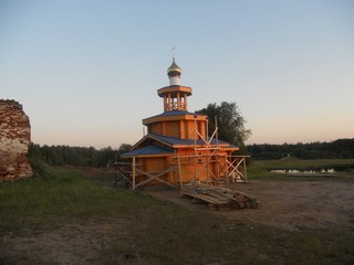 Строящийся деревянный Храм в селе Троица (Andrey Ivashchenko)