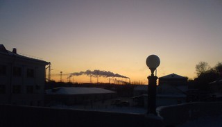 the view from the train station at sunset..вокзал-закат (vlad-ardas)