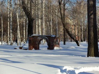 Гагаринский парк, берёзы и крепость (Дмитрий Зонов)