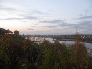 Bridge across Viatka river (Yustas)