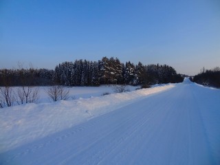 Дорога по дамбе пруда д. Вотское (bokax)