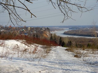 Загарский мост, рыбаки на Вятке и Малая гора (Дмитрий Зонов)