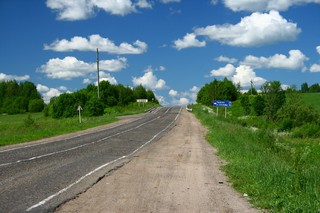 Поворот на Пышак (23 км), Большие Сусловы (35 км) (Юрий Зыкин)