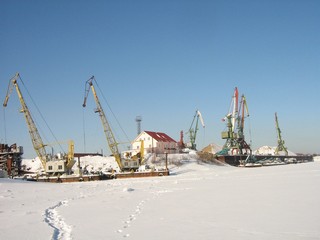 Кировский речной порт. Зима. (Дмитрий Зонов)