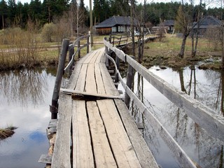 пос.Набережный, мостки в поселке (Денис Кошурников)