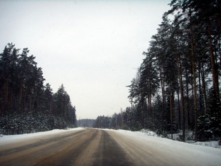 Советск, после моста через р.Вятка (в сторону Кирова) (Денис Кошурников)