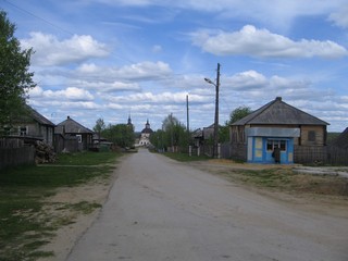 с.Кажым (ул.Молодёжная, вид от детского санатория) (Изместьев А.Ю.)
