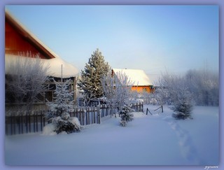 Снежная улочка. (Rusinoff)