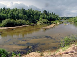 р.Б.Кокшага.Мало воды\\\\\\Kokshaga river (WERMUT)