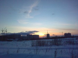 закат над городом//sunset over the city (viktor drobot)