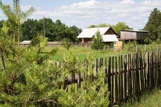 On the outskirts of the village. На окраине. (My roads and trails)