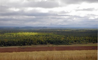 Вид с дороги проходящей по вершине Сырьянского вала. (Andreev Kostyan)