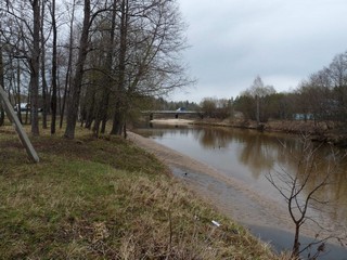 река Кундыш в мае - вид на автомобильный мост (Boris Lebedev)
