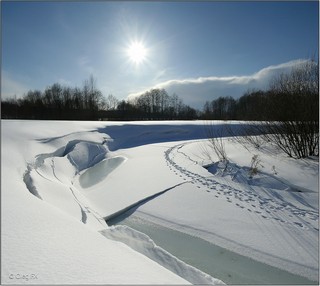Река Сандаловка, предвесенье, 27.03.2011 (OlegFX)