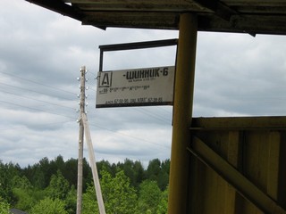 Автобусная остановка в садовом обществе Шинник-2 (olsv64)