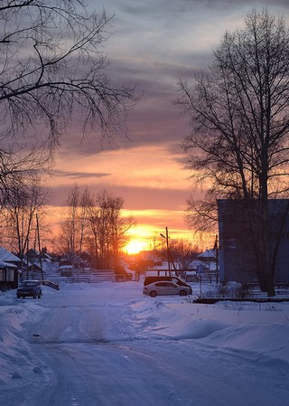 Пламенный закат на улице Павлова (Денис Логиновский (denlog))