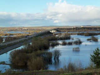 Филейский мост, половодье (Дмитрий Зонов)