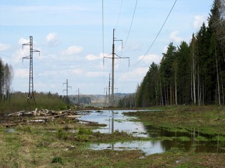 ЛЭП и лужи (Дмитрий Зонов)