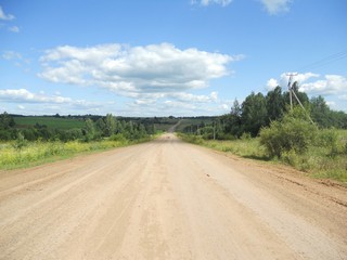 Дорога Киров-Глазов в районе Елово 07.07.2012 (Andrey Ivashchenko)