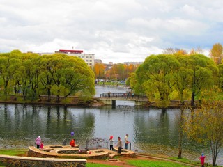 Пруды у Диорамы, октябрь (Дмитрий Зонов)