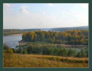 At the steep bank of the river Luza. Kuznetsovo Village (formerly Turino) (Mik2008)