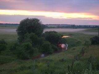 Закат и туман (Ksenia Zvereva)
