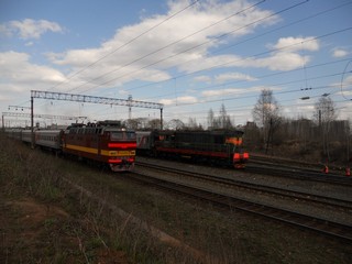 Электровоз ЧС4Т и тепловоз ЧМЭ3 (Andrey Ivashchenko)