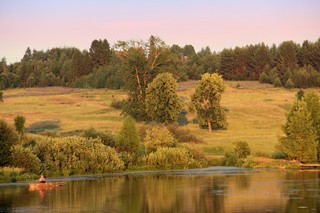 Русский Вожой, пруд вечером (Михаил Ревин)