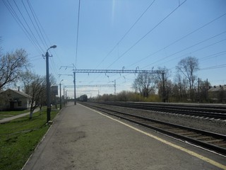 ВЛ-80 проходит по ст. Фаленки.  25 kV AC locomotive VL80 in Falenki (Andrey Ivashchenko)