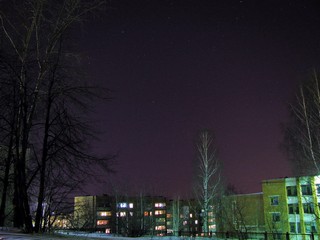 Комета C/2011 L4 (PANSTARRS) в Андромеде. 29.03.2013. Улица 1905 года. (Eugene Sky)
