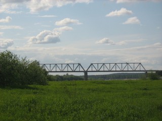 Вид на железнодорожный мост через Вятку (Sokolov Mihail)