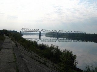 Загарский мост с набережной п.Гирсово (Дмитрий Зонов)