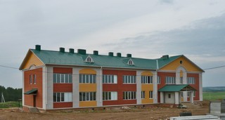 В деревне Большой Зетым строится новая школа. Дебесский район (Nadezhda Shklyaeva)