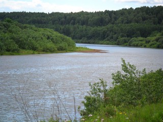 река Чепца (июнь 2010 вид вниз по течению) (Александр Ложкин)