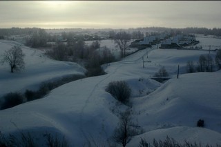 Вид из окна поезда Нижневартовск-Волгоград, Кочеево, республика Удмуртия (Дмитрий Кошин)