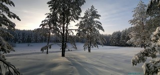 Зимняя панорама на озеро-дамбу (Artem Vedenkin)