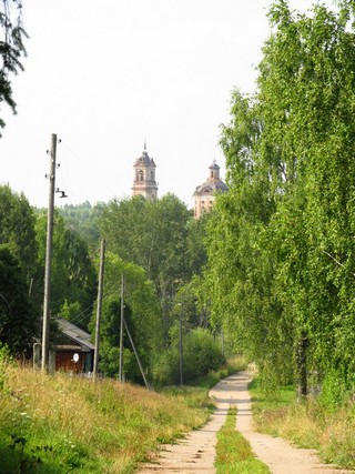 Вид на Богоявленскую церковь нач.19 века (Дмитрий Зонов)