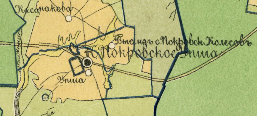 на карте 1885 г