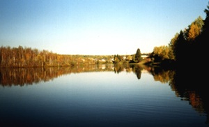 Вид на д. Озёра со стороны Недумы.