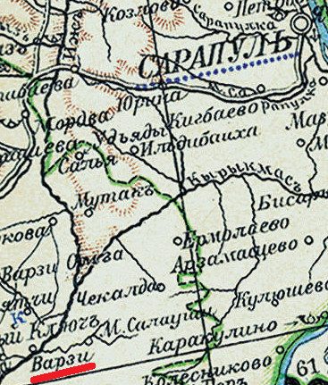 Карта сарапульского уезда