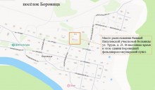 Место расположения Папуловской больницы в п. Боровица plan