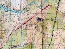 Дубровка на карте 1962 года map_fragment