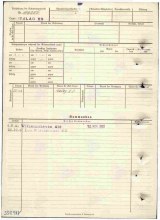 Документ о военнопленных (оборот). document