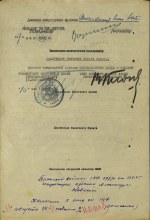 Наградной лист на орден Александра Невского (оборот). document